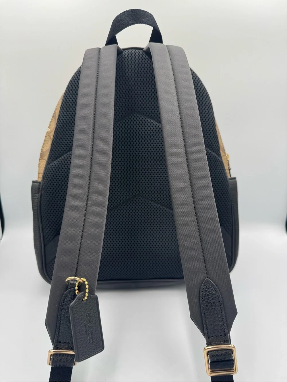 COACH Court Signature Canvas Backpack with Bee Print 🐝